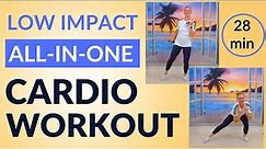 28 minute Full Body Low Impact CARDIO + STRENGTH Walk at Home Workout