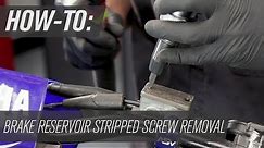 How To Remove a Stripped Screw From a Motorcycle Master Cylinder