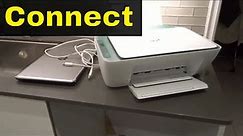 How To Connect HP Deskjet 2742e Printer To A Computer-Wired Connection-Tutorial