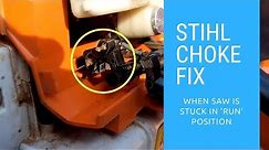 Stihl chainsaw choke fix