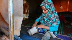 Disabled Syrian girl ditches tin legs for prosthetics