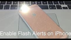 How to Enable LED Flash Alerts on iPhone 8 X 7 6S 6 SE 5S 5 5C 4S for Calls & Messages