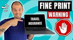 DON'T BUY TRAVEL INSURANCE WITHOUT WATCHING | Travel insurance tips every traveler needs to know