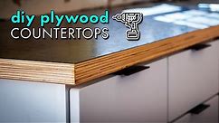 Building DIY WOOD COUNTERTOPS from PLYWOOD & LAMINATE for $300 // Kitchen Remodel Pt. 2
