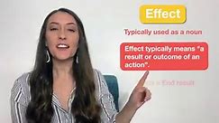 Affect vs. Effect