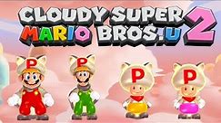 Cloudy New Super Mario Bros. U 2 – 4 Players Walkthrough Co-Op