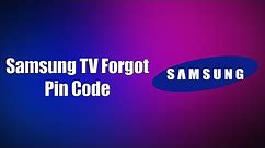 Samsung TV Forgot Pin Code (What to do)