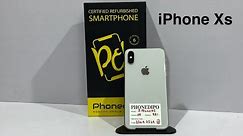 iPhone Xs 64GB Silver Battery Health- 98% Excellent Condition