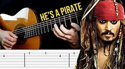 PIRATES OF THE CARIBBEAN Guitar Tabs (He's a Pirate)