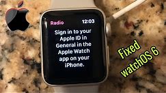 Sign in to Your Apple ID in General in the Apple Watch App on your iPhone error in watchOS 6 - Fixed