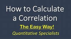 How to Calculate and Interpret a Correlation (Pearson's r)