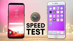 Samsung Galaxy S8 vs iPhone 7 Plus Speed Test
