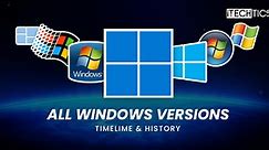 Complete List Of Windows Versions And History