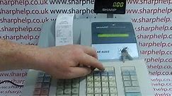 How To Program Department Sales Buttons Sharp XE-A203 / XE-A206 / XE-A20S Cash Registers