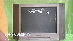 HOW TO OPEN SONY COLOR TV REPAIR