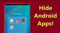 How to hide apps on android phone in settings without using any app!! - Howtosolveit