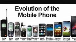 Evolution of Cell Phones (1970s-current day 2016).