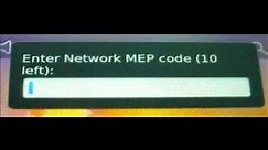 Unlock BlackBerry Bold - MEP Code