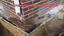 Underpinning Foundations - Diy underpinning footings method to stabilize settlement