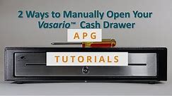 How to Open a Cash Drawer Manually | Vasario™ Cash Drawer Manual Open
