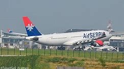 {Full HD}*INAUGURAL* Air Serbia Airbus A330-202 First Takeoff to New York(JFK) from Belgrade!
