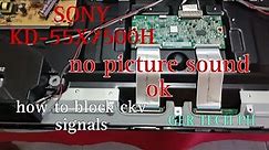 How to repair Sony KD-55x7500H no picture sound ok. #gertechph