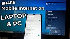 How to connect internet from mobile to PC or laptop via hotspot (OPPO MOBILE)