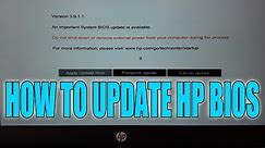 How To Manually Update A HP Laptop & PC BIOS Tutorial
