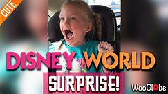Cuttest Reaction Ever To The Disney Surprise || WooGlobe