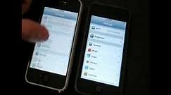 iPod touch vs iPhone Interface Comparison Video