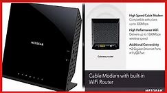 NETGEAR Cable Modem Wi-Fi Router Combo C6250 - Compatible with All Cable Providers Including Xfinity