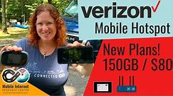 Verizon's New Mobile Hotspot Plans - 150GB Premium Option for $80/mo