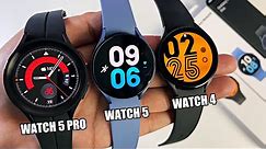 Samsung Galaxy Watch 5 PRO vs Watch 5 vs Watch 4 - Smartwatch Comparison - Which one should you buy?