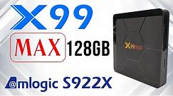 X99 Max Amlogix S922X 128GB Android 9 4K TV Box