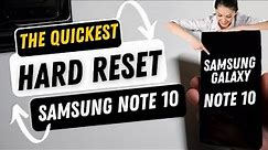 Samsung Galaxy Note 10 Hard Reset Factory Reset Wipe & Clean - The Fastest Reset Video