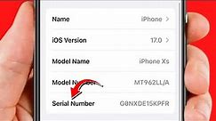 How to Find iPhone Serial Number Without Phone