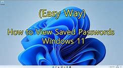 How to Manage Saved Passwords on Windows 11 (Easy Way)