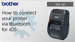 How to connect your printer via Bluetooth for iOS [Brother Global Support]