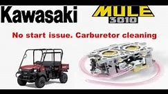 2001-2007 Kawasaki Mule 3010 Trans 4x4 no start issue. Carburetor cleaning KAF620 4 seat Mule