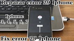 Error 29 Itunes Iphone, Ipod, Ipad