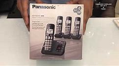 PANASONIC CORDLESS SET OF 4 PHONES WITH INTERCOM AND ANSWERING MACHINE