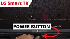 LG Smart TV Power Button Location and How to Use