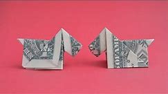 Easy MONEY DOG | Dollar Origami Animal | Tutorial DIY by NProkuda