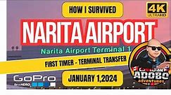 (4K UHD) NARITA AIRPORT TOUR / TRANSFER FROM TERMINAL 1- TERMINAL 3 GUIDE
