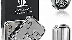 STONESTAR Fidget Toys Pack - Magnetic Metal Fidget Slider Haptic Coin Collection, EDC Fidget Toy for Adults, Helps Relieve ADHD/Anxiety/Stress (Silver)
