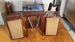 KLH Model Eleven Record Player paired with KLH Model Six Speakers....