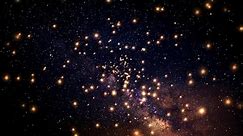 Stars Overlay Milky Way Galaxy Animated Background Video