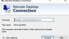 How to use remote desktop connection in windows 10