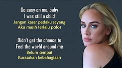 Adele - Easy On Me | Lirik Terjemahan Indonesia