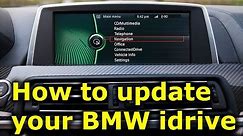 How to update BMW idrive software